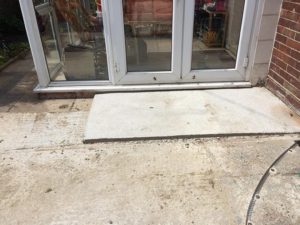 before resin bound